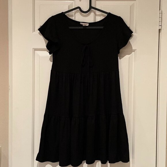 See You Monday Black Mini Dress - Picture 1 of 3
